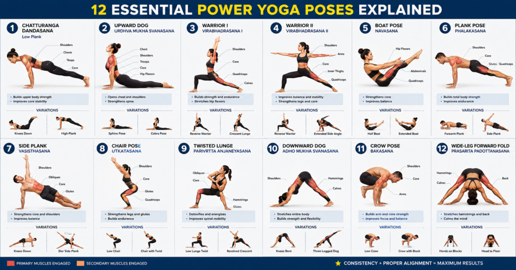 Essential Power Yoga Poses
