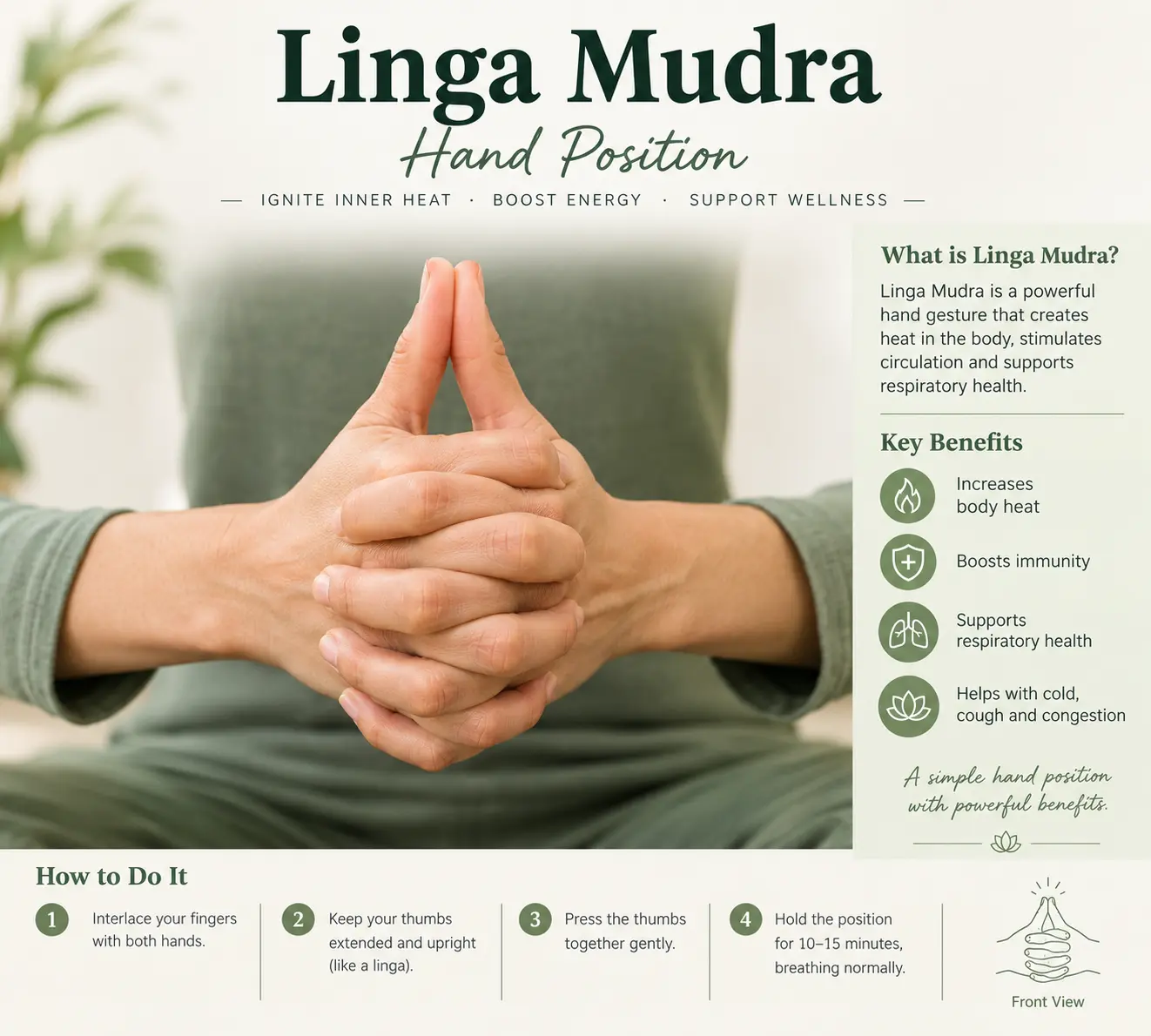 Linga Mudra: Heat, Energy & Benefits | TheShivYoga Guide