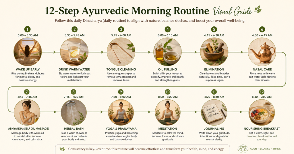 Ayurvedic Morning Routine (Dinacharya)